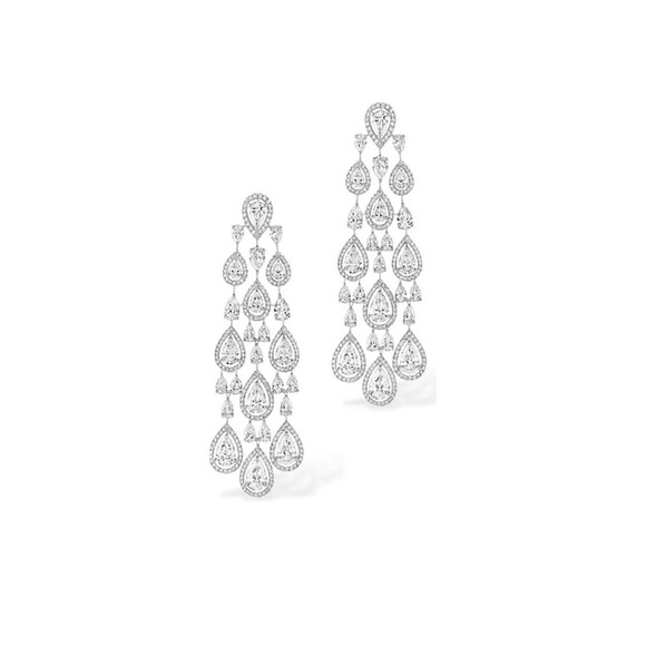 6ct Marquis Chandelier Earrings - Picture 6 of 12
